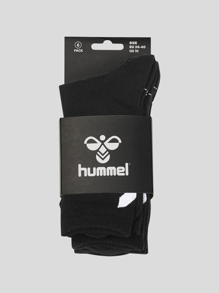 Hummel kojinės unisex HmlCHEVRON, juodos, 6 poros цена и информация | Vyriškos kojinės | pigu.lt