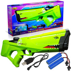 Elektroninis vandens pistoletas su automatiniu įtraukimu, 2x akumuliatorius kaina ir informacija | Vandens, smėlio ir paplūdimio žaislai | pigu.lt