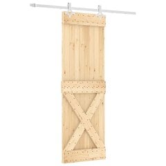 Stumdomos vidaus durys vidaxl su įrangos rinkiniu 70x210cm цена и информация | Межкомнатные двери | pigu.lt