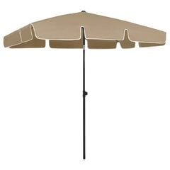Paplūdimio skėtis, taupe spalvos, 200x125cm kaina ir informacija | Skėčiai, markizės, stovai | pigu.lt
