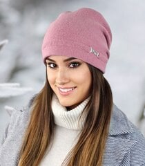 Женская шапка Kamea LEONORA*065903246778137, серо-розовая цена и информация | Женские шапки | pigu.lt