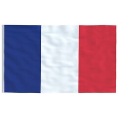 Prancūzijos vėliava su stiebu, 6,23 m kaina ir informacija | Vėliavos ir jų priedai | pigu.lt