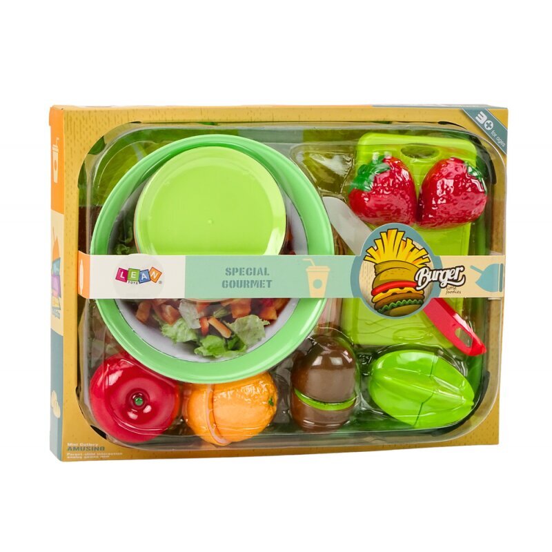 Stalo įrankiai ir maisto rinkinys LeanToys, įvairių spalvų, 25 vnt. kaina ir informacija | Žaislai mergaitėms | pigu.lt