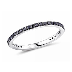 Серебряное кольцо с шпинелями и цирконами Brasco 59333 59333-17 цена и информация | Кольца | pigu.lt