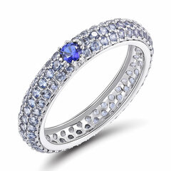 Серебряное кольцо с шпинелями и цирконом Brasco 59347 59347-17 цена и информация | Кольца | pigu.lt