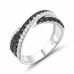 Серебряное кольцо с шпинелями и цирконами Brasco 59367 59367-17 цена и информация | Кольца | pigu.lt