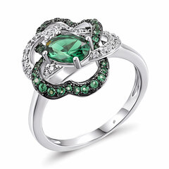 Sidabrinis žiedas moterims su špineliais ir cirkoniu Brasco 59376 kaina ir informacija | Žiedai | pigu.lt