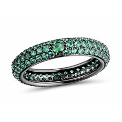 Серебряное кольцо с шпинелями и цирконом Brasco 59381 59381-16.5 цена и информация | Кольца | pigu.lt