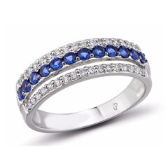 Sidabrinis žiedas moterims su cirkoniais Brasco 59398 kaina ir informacija | Žiedai | pigu.lt