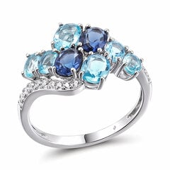 Sidabrinis žiedas moterims su cirkoniais Brasco 59411 kaina ir informacija | Žiedai | pigu.lt