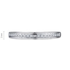 Balto aukso žiedas moterims su briliantais Brasco 59817 kaina ir informacija | Žiedai | pigu.lt