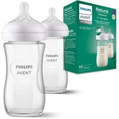 Бутылочки Philips Avent Natural Response SCY933/02, 1+ месяцев, 240 мл, 2 штуки цена и информация | Бутылочки и аксессуары | pigu.lt