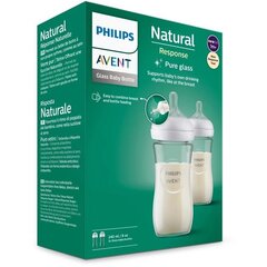 Buteliukai Philips Avent Natural Response SCY933/02, 1+ mėn, 240 ml, 2 vnt. kaina ir informacija | Buteliukai kūdikiams ir jų priedai | pigu.lt