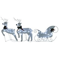 Šviečianti kalėdinė dekoracija Elniai rogėse kaina ir informacija | Kalėdinės dekoracijos | pigu.lt