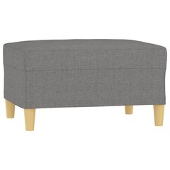 Trivietė sofa su pakoja vidaXL, pilka цена и информация | Диваны | pigu.lt