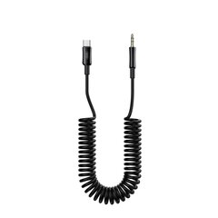 XO cable audio NB-R255B USB-C - jack 3,5mm 1,0m black цена и информация | Кабели для телефонов | pigu.lt