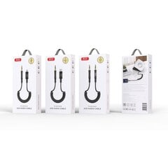 XO cable audio NB-R255C jack 3,5mm - jack 3,5mm 1,0m black цена и информация | Кабели для телефонов | pigu.lt