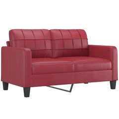 Sofa vidaXL, raudona цена и информация | Диваны | pigu.lt