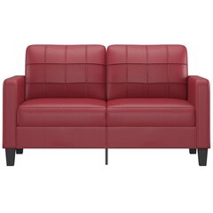 Sofa vidaXL, raudona цена и информация | Диваны | pigu.lt