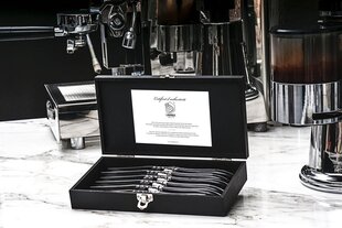 Ножи для стейков LAGUIOLE Luxury Line by STYLE DE VIE, 6 шт., черное дерево цена и информация | Ножи и аксессуары для них | pigu.lt