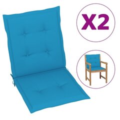 Sodo kėdės pagalvėlės, 2vnt., mėlynos цена и информация | Декоративные подушки и наволочки | pigu.lt