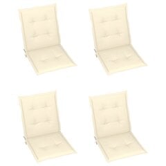 Sodo kėdės pagalvėlės, 4vnt., kreminės kaina ir informacija | Dekoratyvinės pagalvėlės ir užvalkalai | pigu.lt