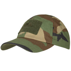 Kepurė vyrams HELIKON Baseball PC RS US Woodland kaina ir informacija | Vyriški šalikai, kepurės, pirštinės | pigu.lt