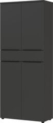 Шкаф 4372, черный цена и информация | Шкафы | pigu.lt