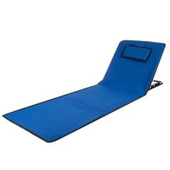 Пляжный коврик со спинкой H7, 150x50 см, синий цена и информация | Шезлонги | pigu.lt