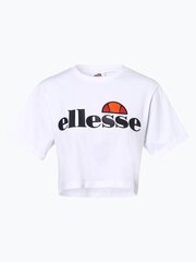 Marškinėliai moterims Ellesse Alberta Crop, balti цена и информация | Женские футболки | pigu.lt