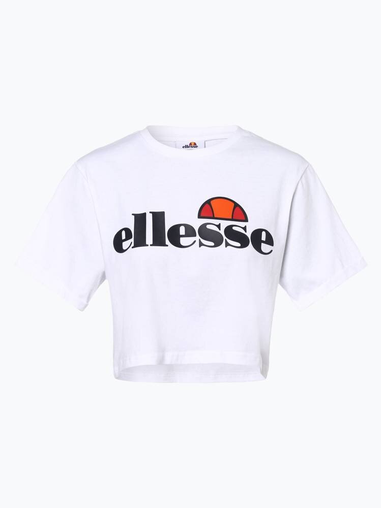 Marškinėliai moterims Ellesse Alberta Crop, balti kaina ir informacija | Marškinėliai moterims | pigu.lt