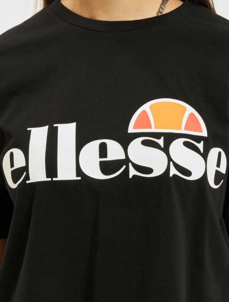 Marškinėliai moterims Ellesse Alberta Crop 98765, juodi kaina ir informacija | Marškinėliai moterims | pigu.lt