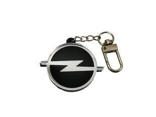 Automobilio raktų pakabukas Opel, juodas kaina ir informacija | Raktų pakabukai | pigu.lt
