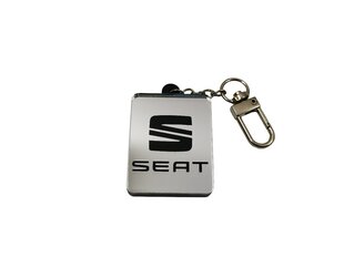 Automobilio raktų pakabukas Seat, juodas kaina ir informacija | Raktų pakabukai | pigu.lt