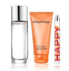 Kosmetikos rinkinys Clinique Perfectly Happy EDP moterims: kvapusis vanduo EDP, 50 ml + mini kvapusis vanduo EDP, 10 ml + kūno losjonas, 75 ml kaina ir informacija | Kvepalai moterims | pigu.lt