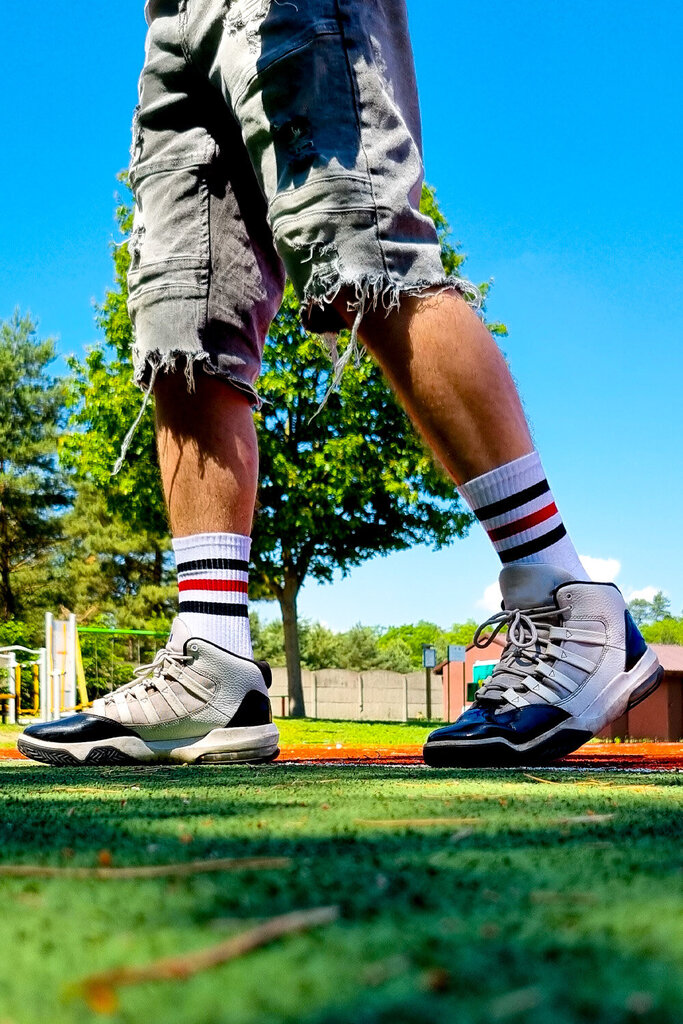 Medvilninės kojinės TripleTone Socks Lab, baltos ir juodos, 5 poros kaina ir informacija | Vyriškos kojinės | pigu.lt