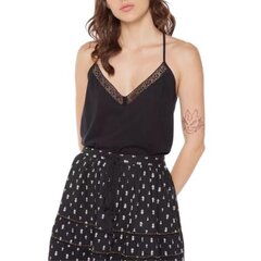 SuperDry palaidinė moterims Studios Lace Mix Cami Top, juoda kaina ir informacija | Palaidinės, marškiniai moterims | pigu.lt