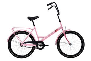 Prekė su pažeista pakuote.Miesto dviratis N1 Combi 24", rožinis kaina ir informacija | Sporto, laisvalaikio, turizmo prekės su pažeista pakuote | pigu.lt