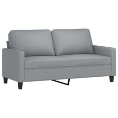 Dvivietė sofa vidaXL, pilka kaina ir informacija | Sofos | pigu.lt