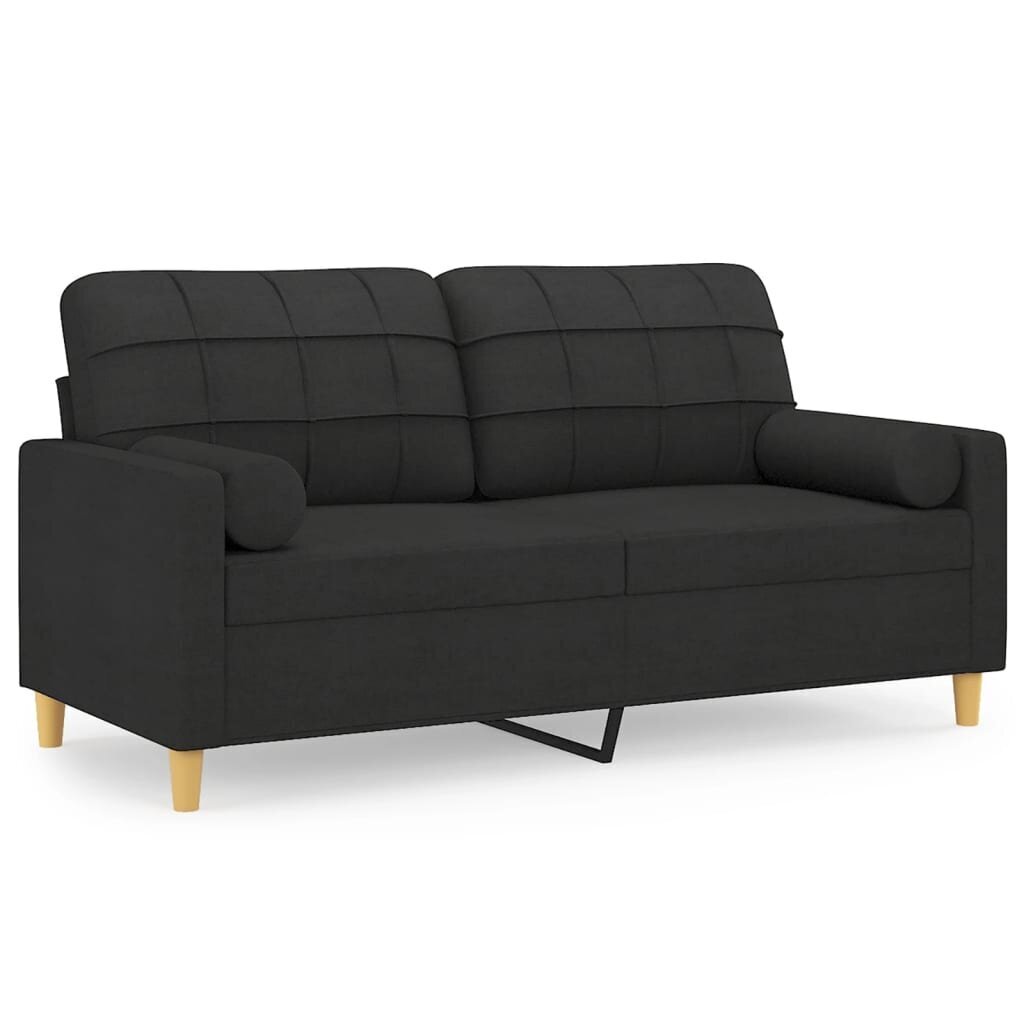 Sofa vidaXL, juoda цена и информация | Sofos | pigu.lt