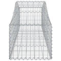 Išlenkti gabiono krepšiai, 200x50x40/60cm, 10 vnt цена и информация | Заборы и принадлежности к ним | pigu.lt