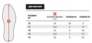 Moteriški sportiniai moto batai Shima RWX-6, juodi kaina ir informacija | Moto batai | pigu.lt