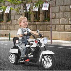 Vaikiškas elektrinis motociklas Costway, baltas kaina ir informacija | Elektromobiliai vaikams | pigu.lt