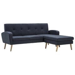 Sofa, 186x136x79 cm, pilka kaina ir informacija | Sofos | pigu.lt