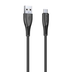 USB kabelis Awei CL-182T USB to USB-C 1.0m juodas kaina ir informacija | Laidai telefonams | pigu.lt