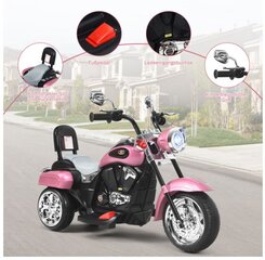 Vaikiškas elektrinis motociklas Costway, rožinis kaina ir informacija | Elektromobiliai vaikams | pigu.lt