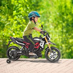 Vaikiškas elektrinis motociklas Costway, juodas kaina ir informacija | Elektromobiliai vaikams | pigu.lt