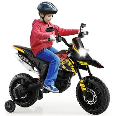 Vaikiškas elektrinis motociklas Costway, juodas kaina ir informacija | Elektromobiliai vaikams | pigu.lt