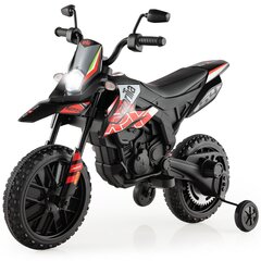 Vaikiškas elektrinis motociklas Aprilia , juodas kaina ir informacija | Elektromobiliai vaikams | pigu.lt