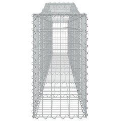 Išlenkti gabiono krepšiai vidaXL 400x30x60/80cm цена и информация | Заборы и принадлежности к ним | pigu.lt